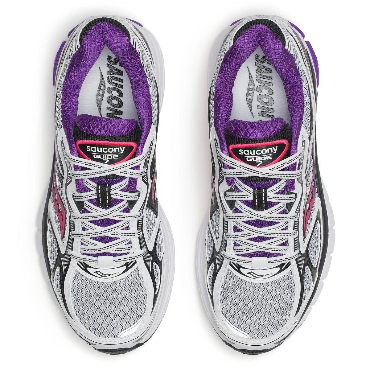 Дамски маратонки Women’s sneakers Saucony ProGrid Guide 7 S101493-1049 White / Drupe top view