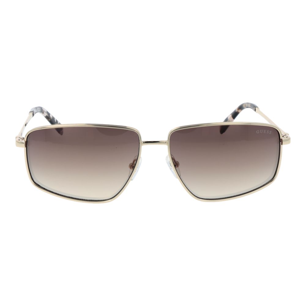 Дамски метални слънчеви очила Women’s sunglasses Guess GU00088 32G Golden front view