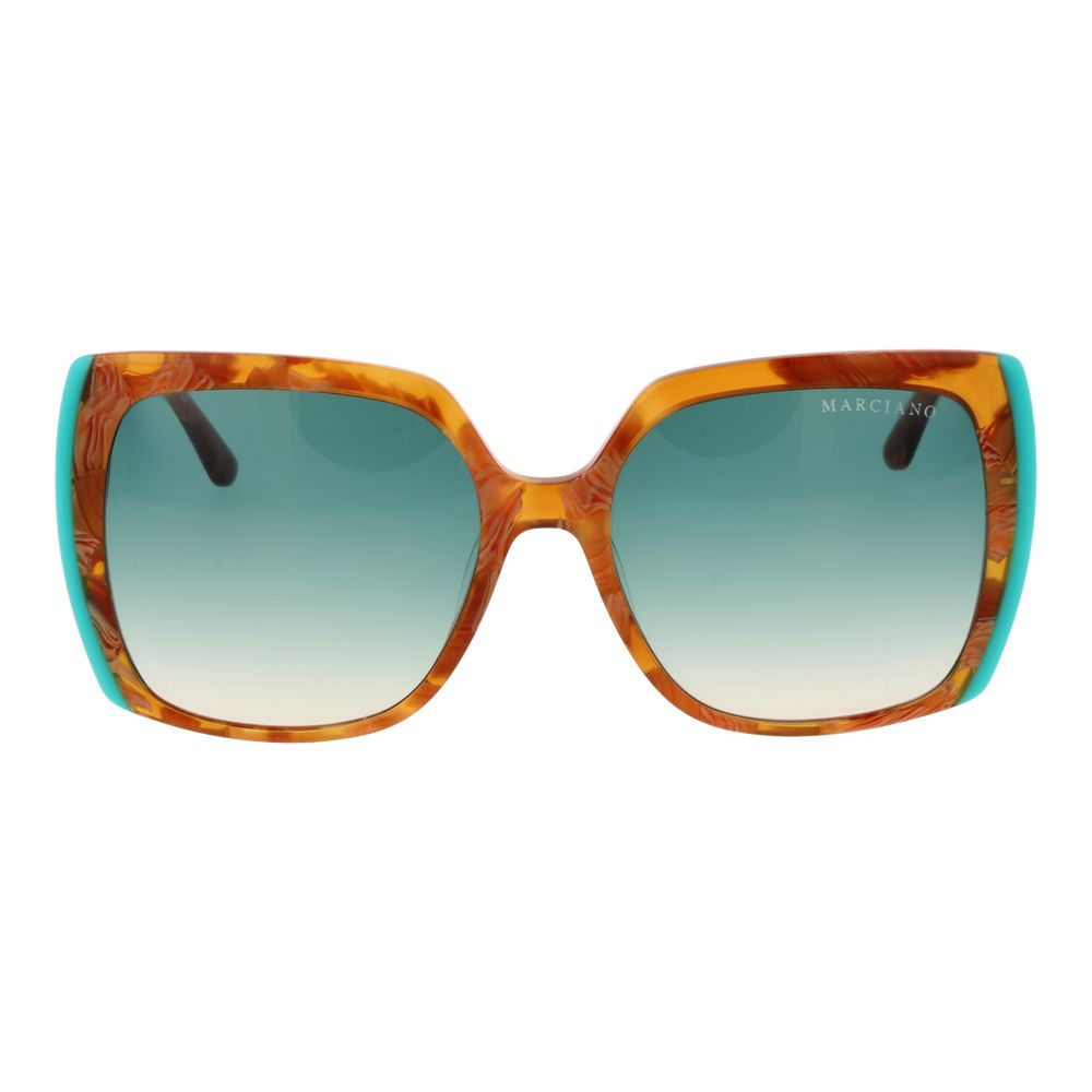 Дамски слънчеви очила GM00005 56P Havana Brown with Turquoise Accents lifestyle view front view