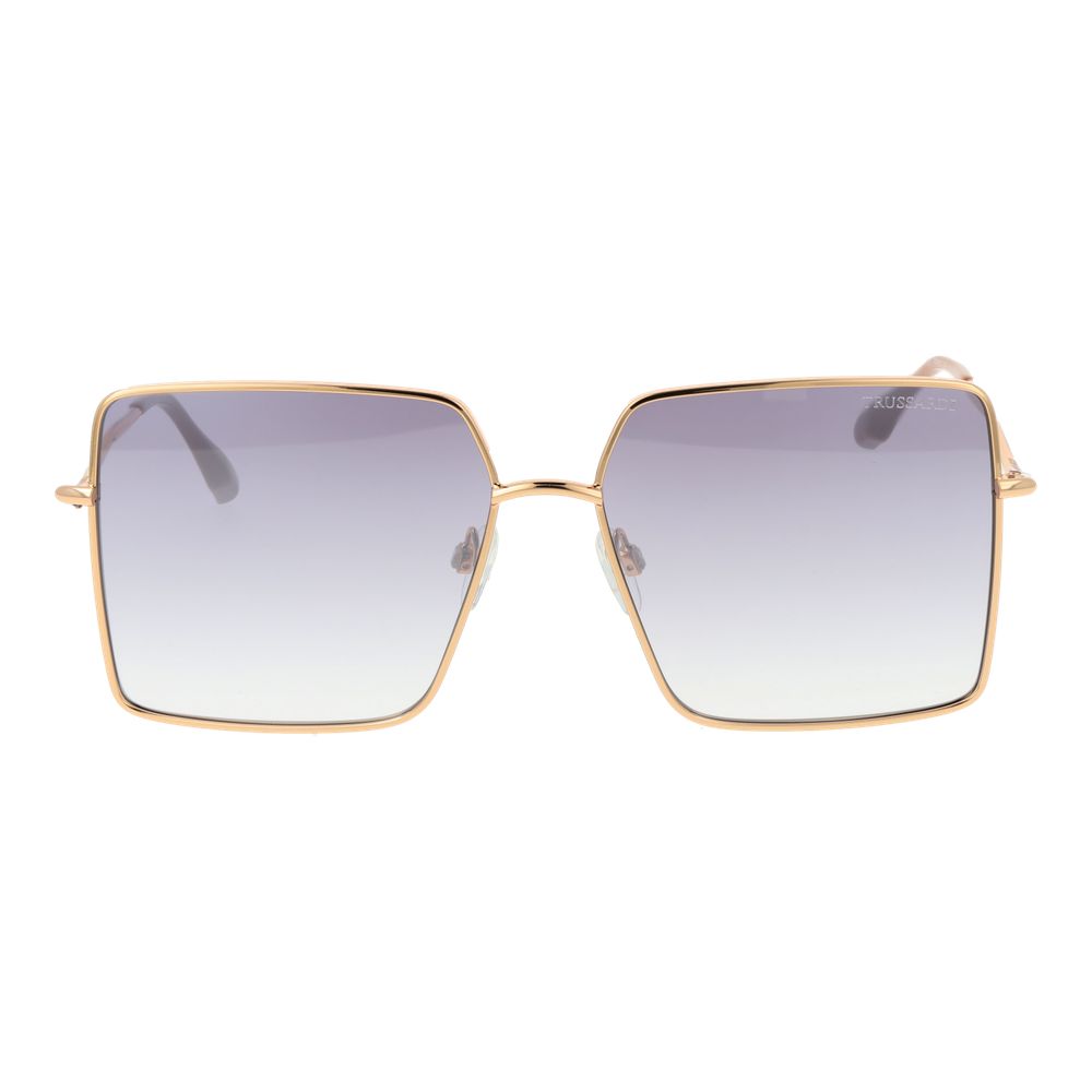 Дамски слънчеви очила Women’s sunglasses Trussardi TSW3010 04B Golden front view