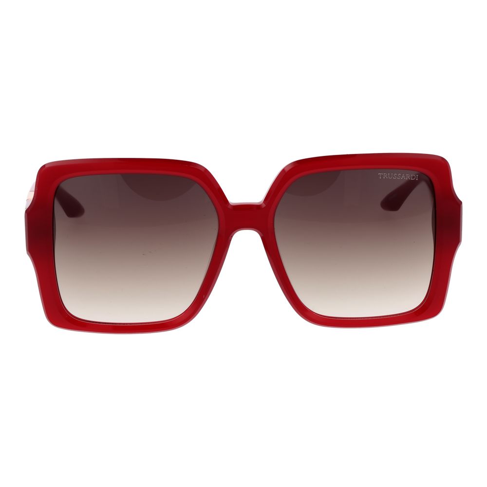 Дамски слънчеви очила Women’s sunglasses Trussardi TSW9014 T01 Red front view