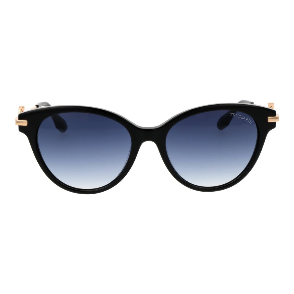 Дамски слънчеви очила Women’s sunglasses Trussardi TSW9025 A01 Black front view