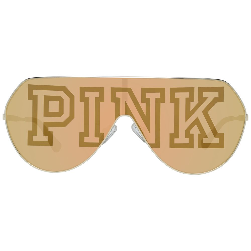 Дамски слънчеви очила без слънцезащита Women's sunglasses VICTORIA’S SECRET PINK PK0001 0028G Golden front view