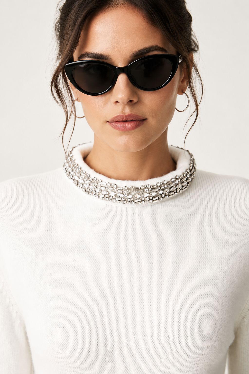 Дамски пуловер Women’s sweater Pinko Berlino
107274A3GI Z03 White close up view