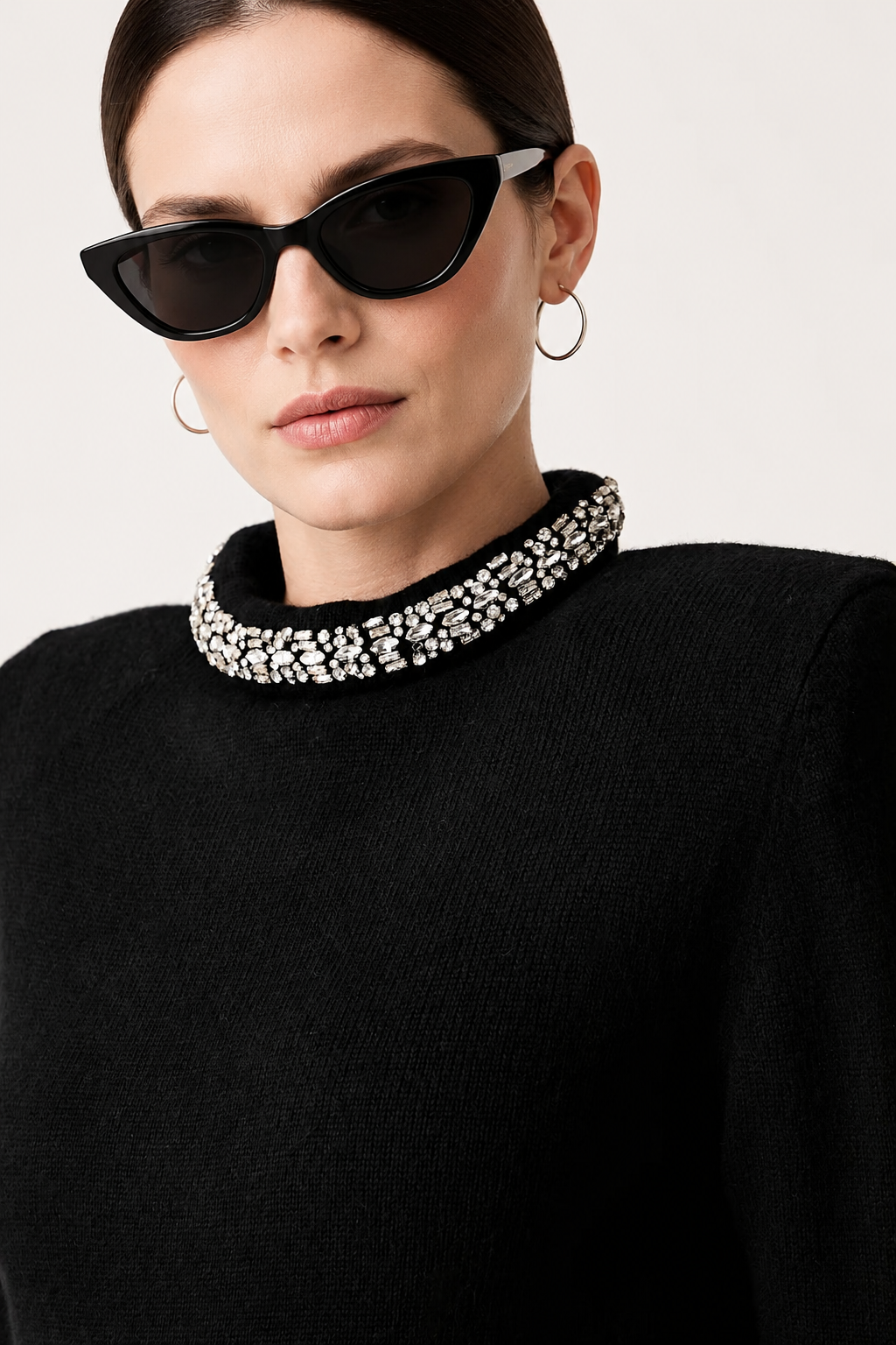 Дамски пуловер Women’s sweater Pinko Berlino
107274A3GI Z99 Black close up view