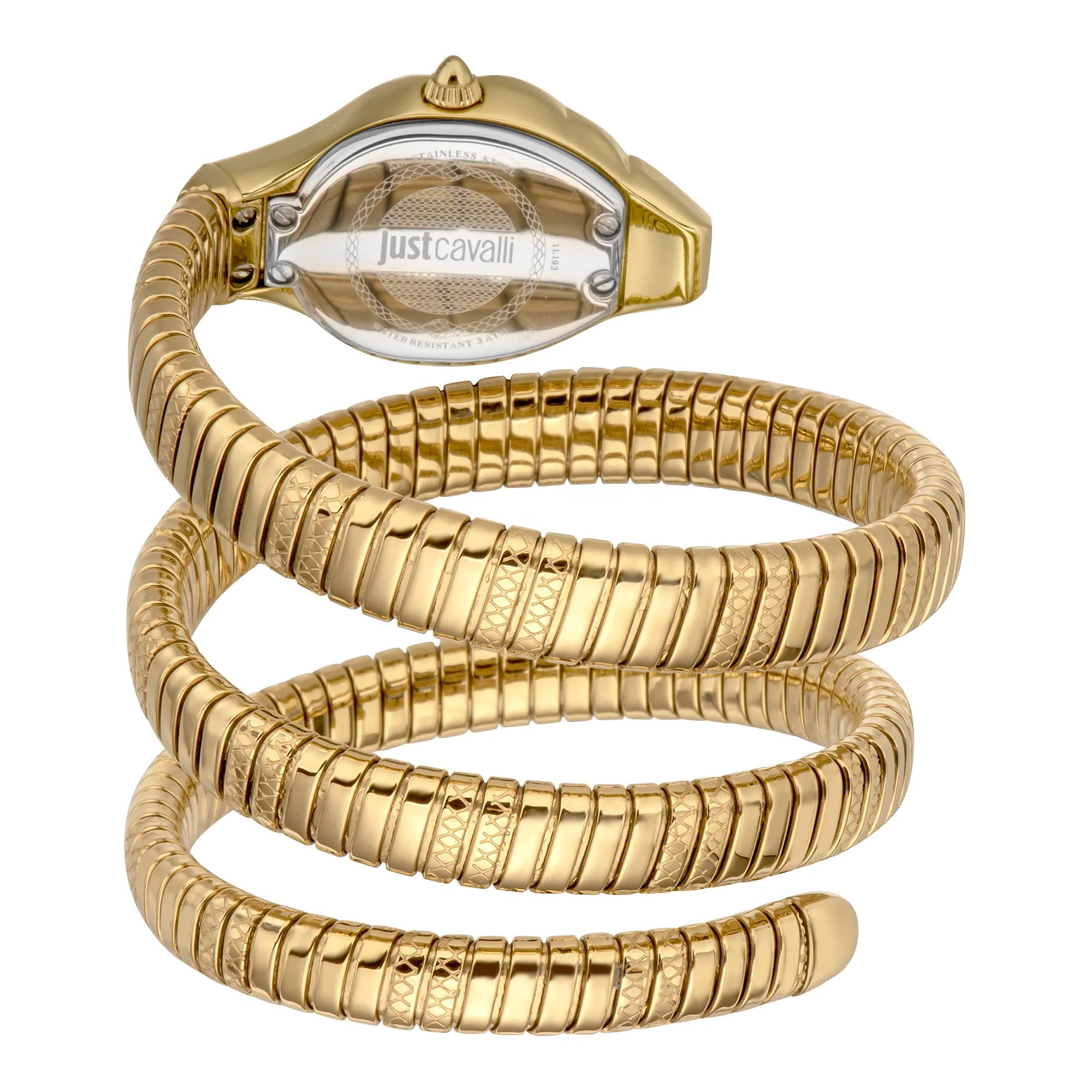 Дамски часовник Women’s watch Just Cavalli Glam Evo 7 Doppio JC1L193M0025 Gold back view