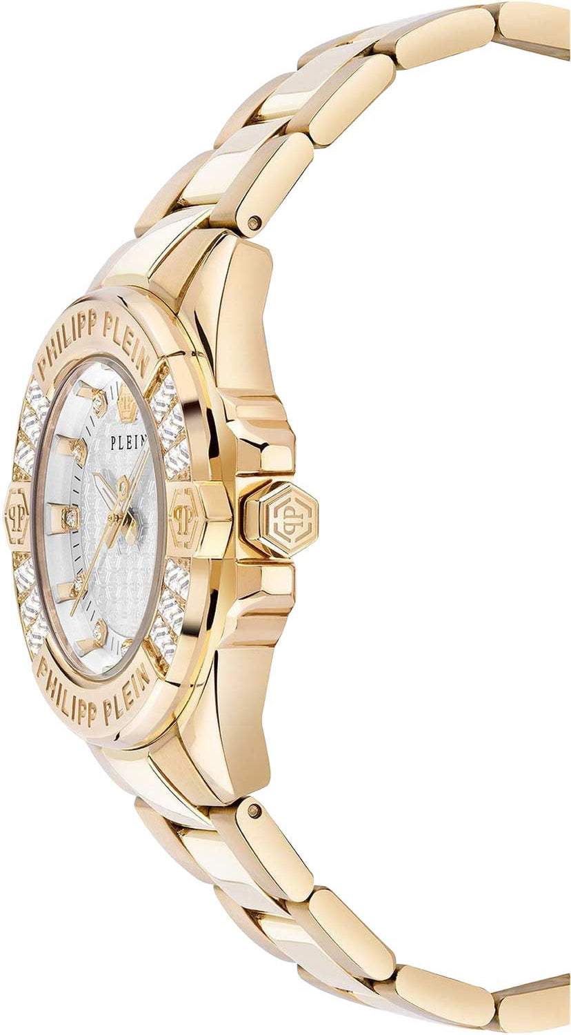 Дамски часовник Women’s watch Philipp Plein Majesty PWOFA0725 Gold side view