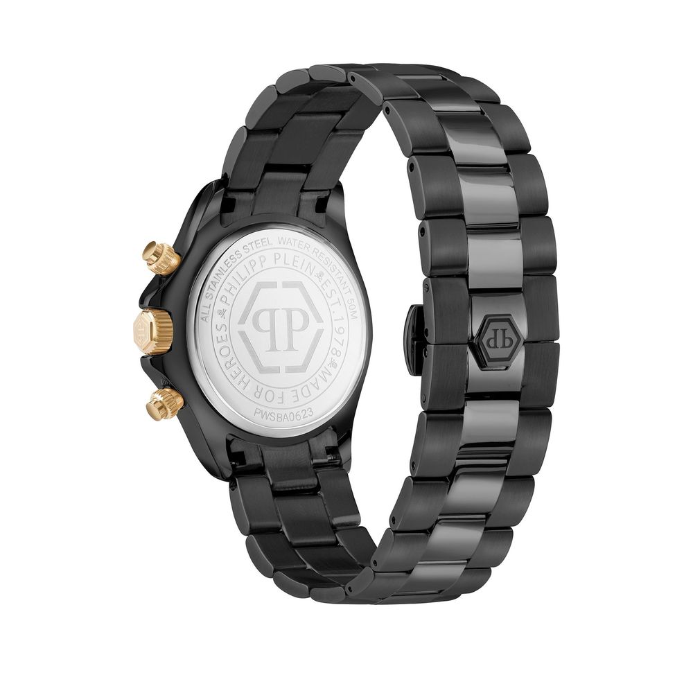 Дамски часовник Women’s watch Philipp Plein Nobile Superlative Chronograph PWSBA0623 Black back view