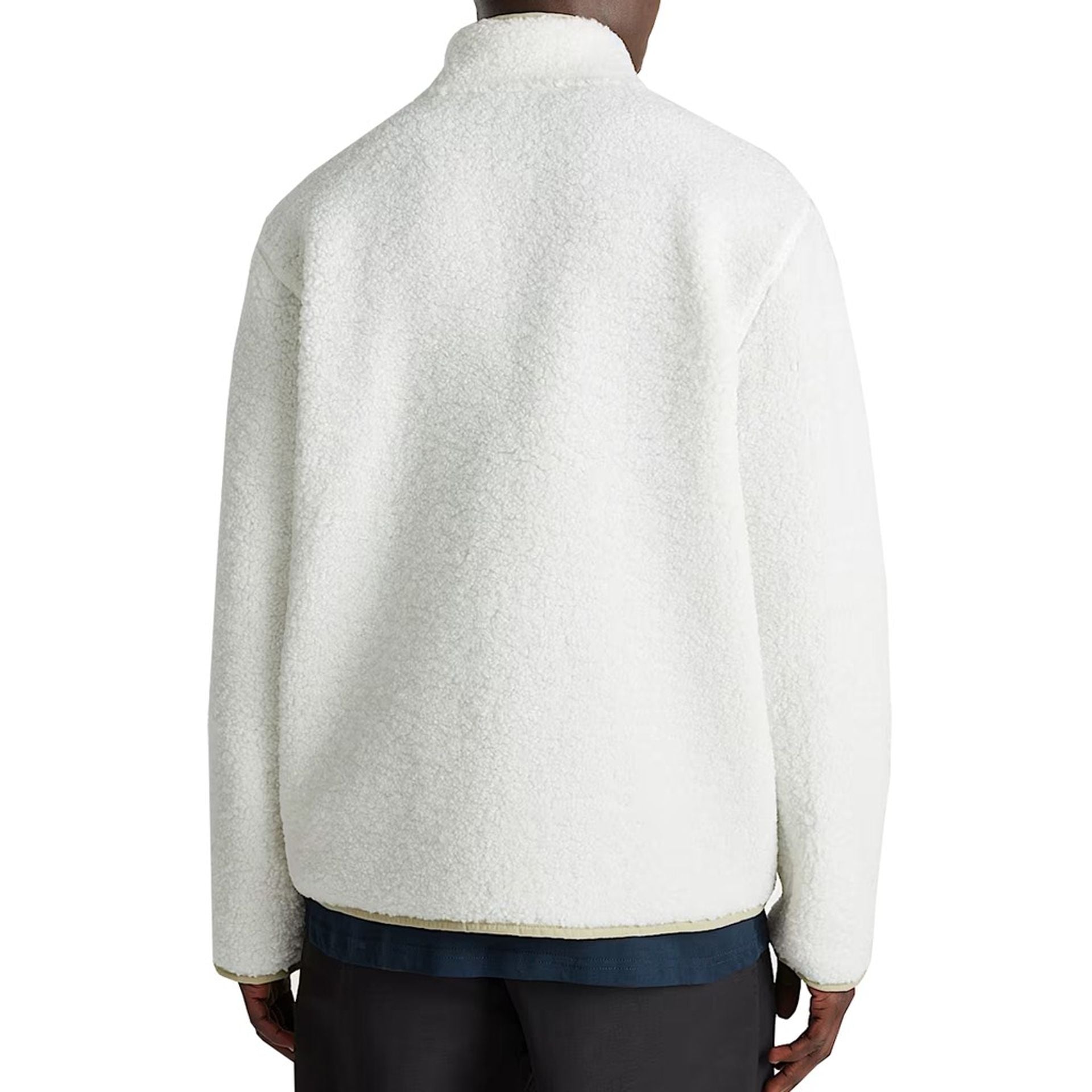 Мъжки поларен суичър с 1/4 цип Men’s sweatshirts Vans VN000HPFFS81 VNFS8 White back view