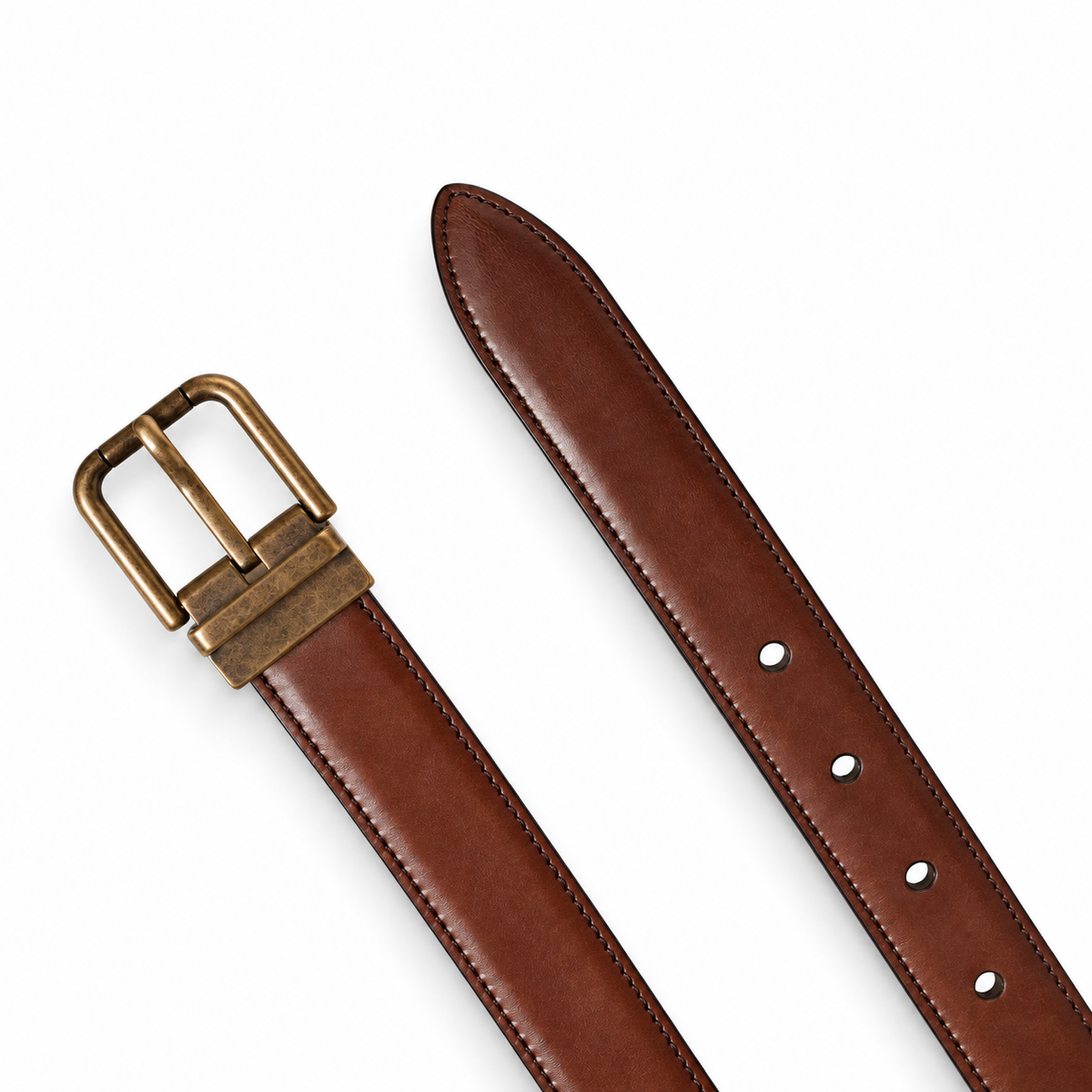 Men's belt Dolce & Gabbana SKU: BC3614 A1828 top view buckle and belt tip