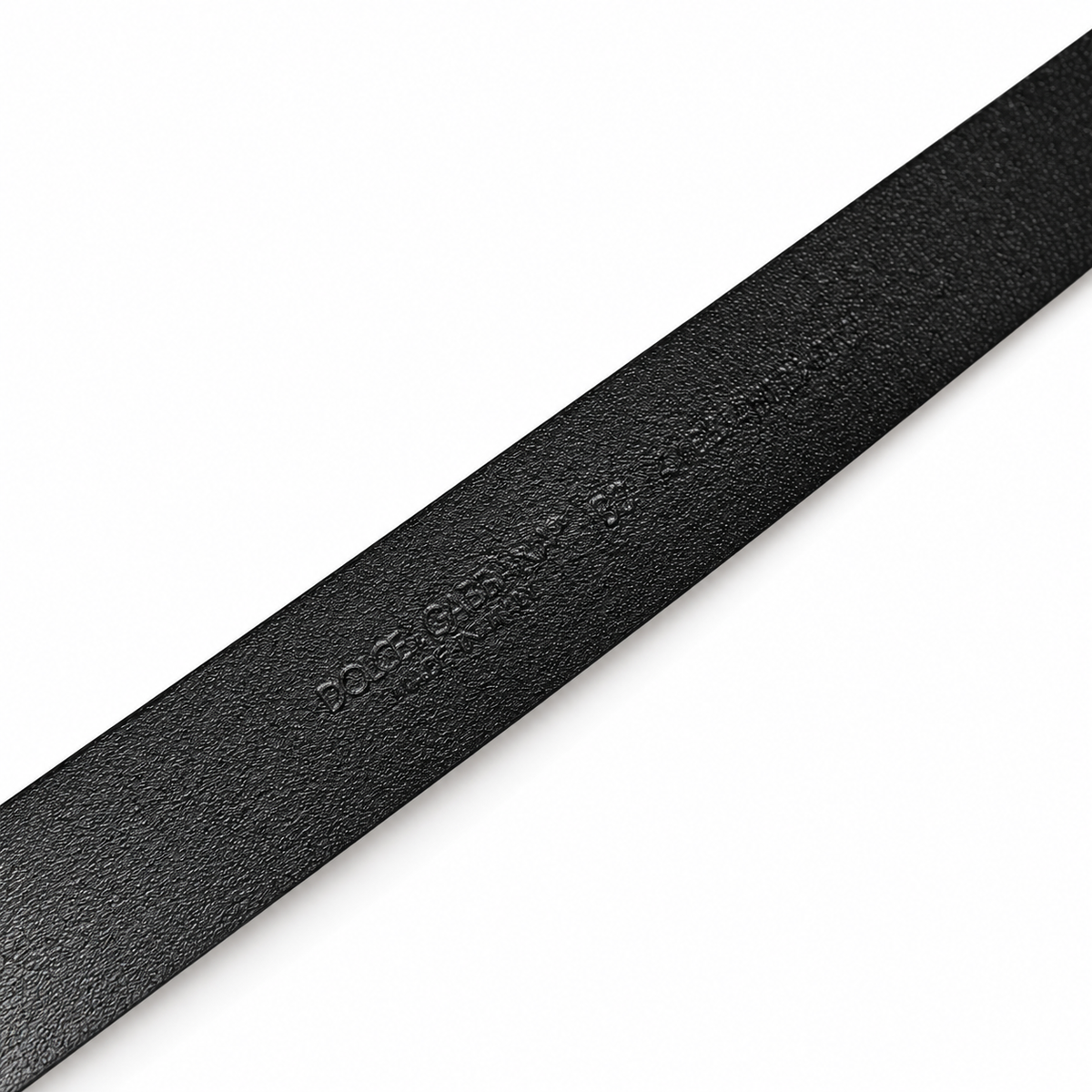 Men's belt Dolce & Gabbana SKU: BC4168 A1603 back logo stamp view