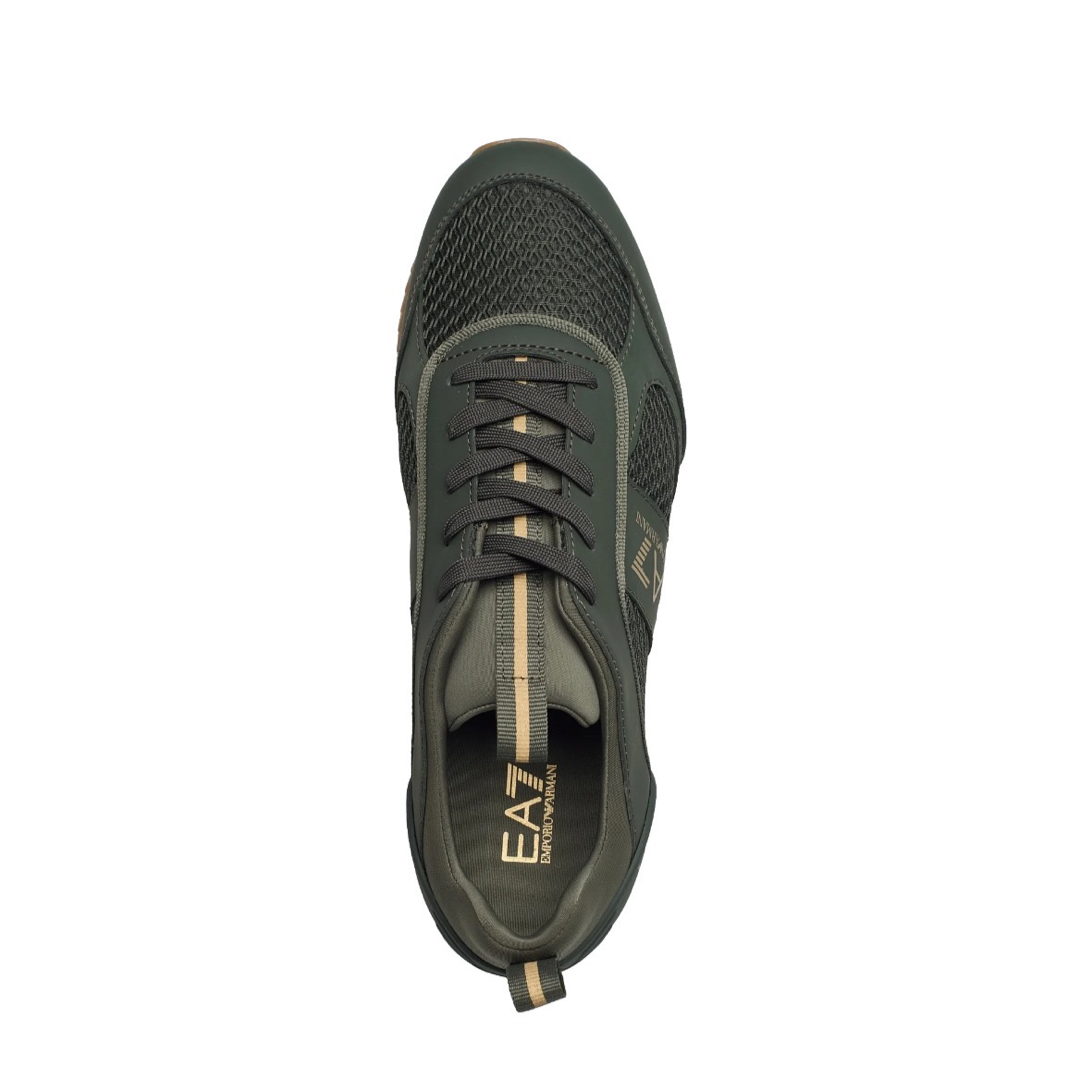 Мъжки маратонки сникърси EA7 Emporio Armani зелени X8X027 XK050 S855