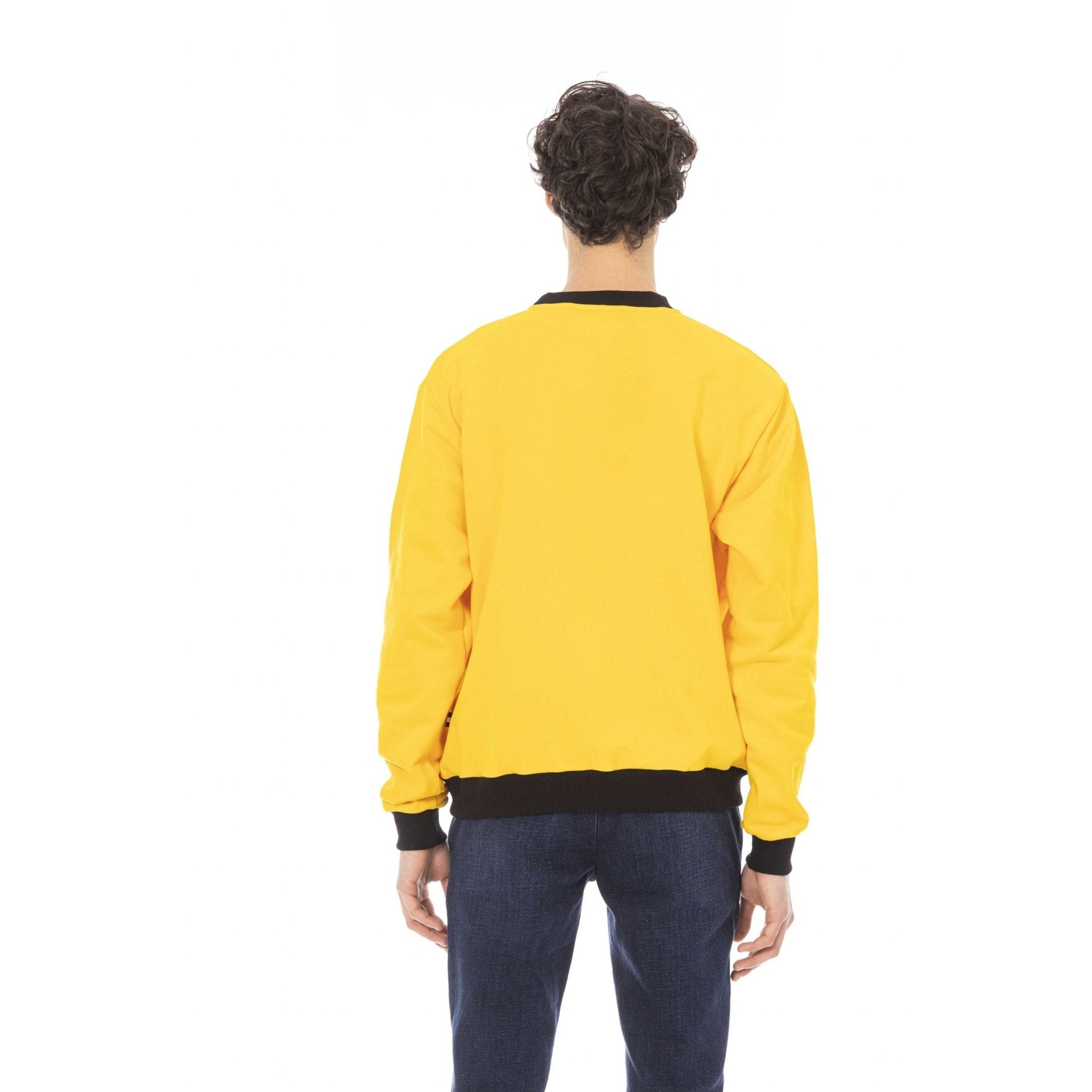 Мъжка памучна блуза Men’s sweatshirt Baldinini Trend 6510141 COMO GIALLO back view