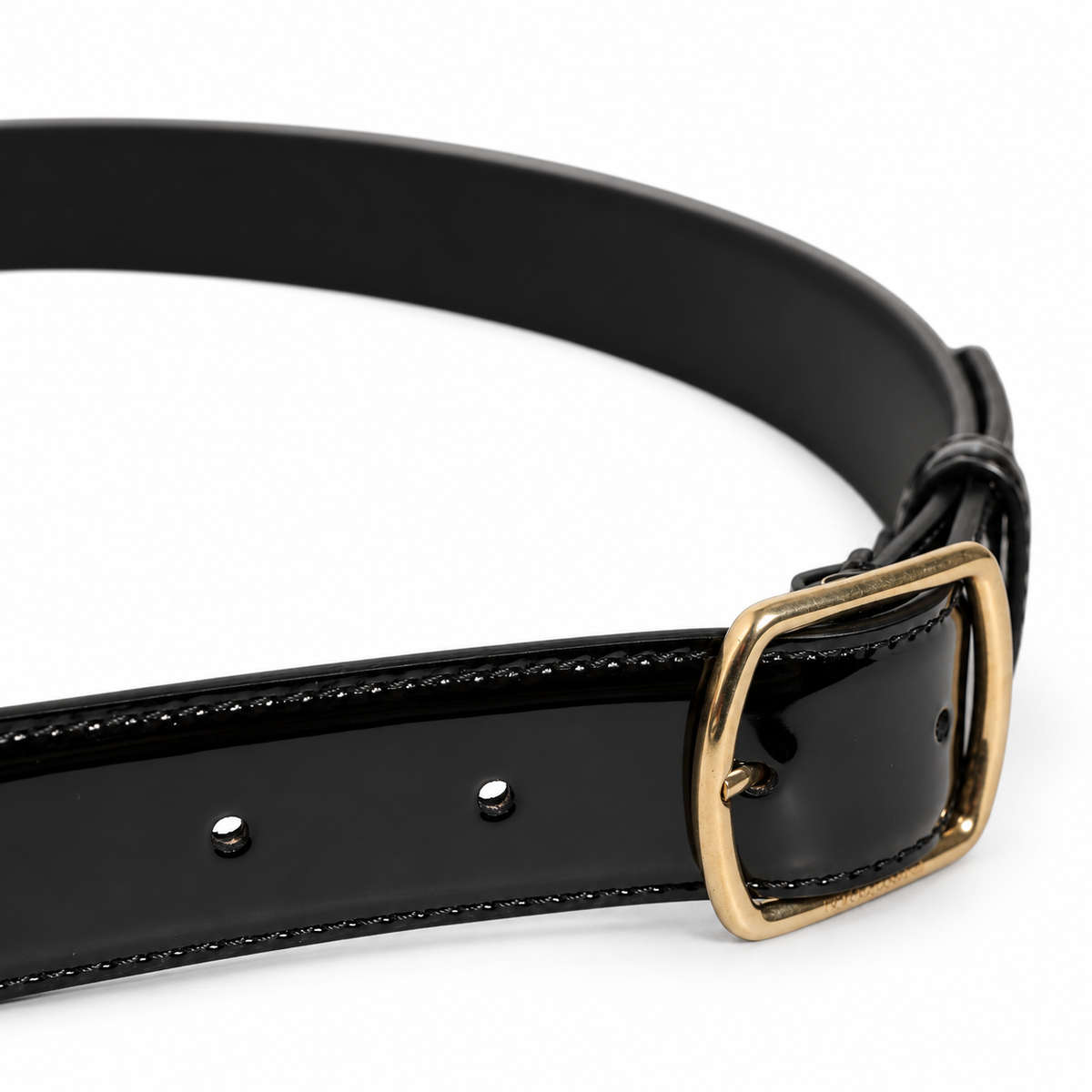 Men's belt Dolce & Gabbana SKU: BC4886 A1471 80999 side buckle close-up
