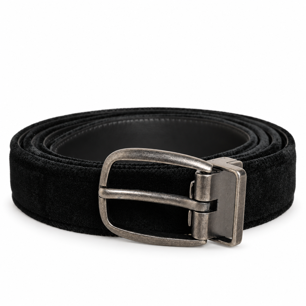 Men's belt Dolce & Gabbana SKU: BC3953 A6808 coiled front view