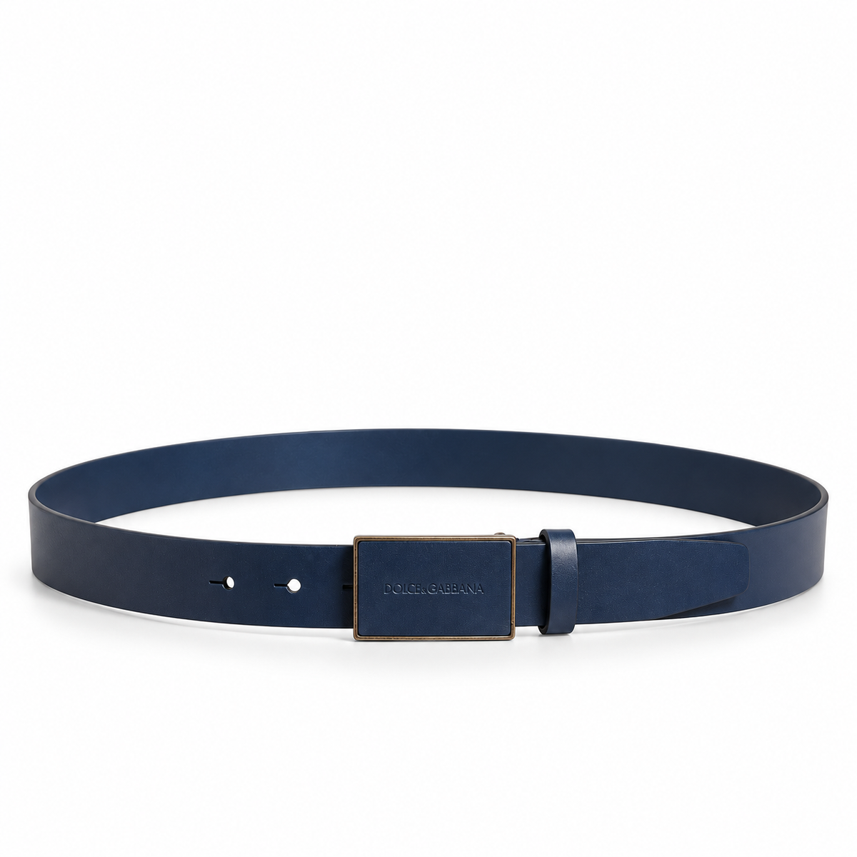 Men's belt Dolce & Gabbana SKU: BC4588 B5796 full length front view