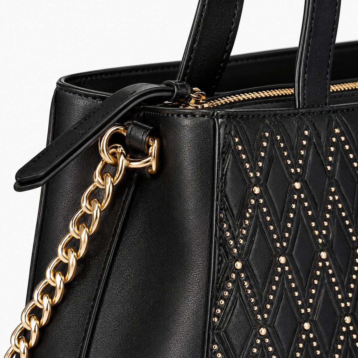 Women's shopping bag Mario Valentino Nebraska VBS7IF02 chain detail view