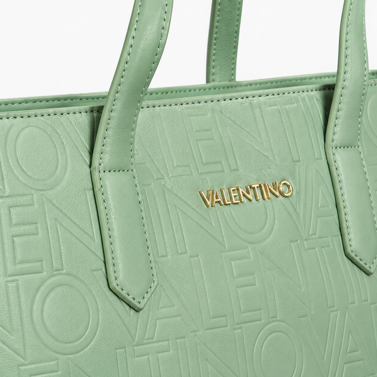 Women's shopping bag Mario Valentino Pansy VBS8PG01 handle and hardware detail view