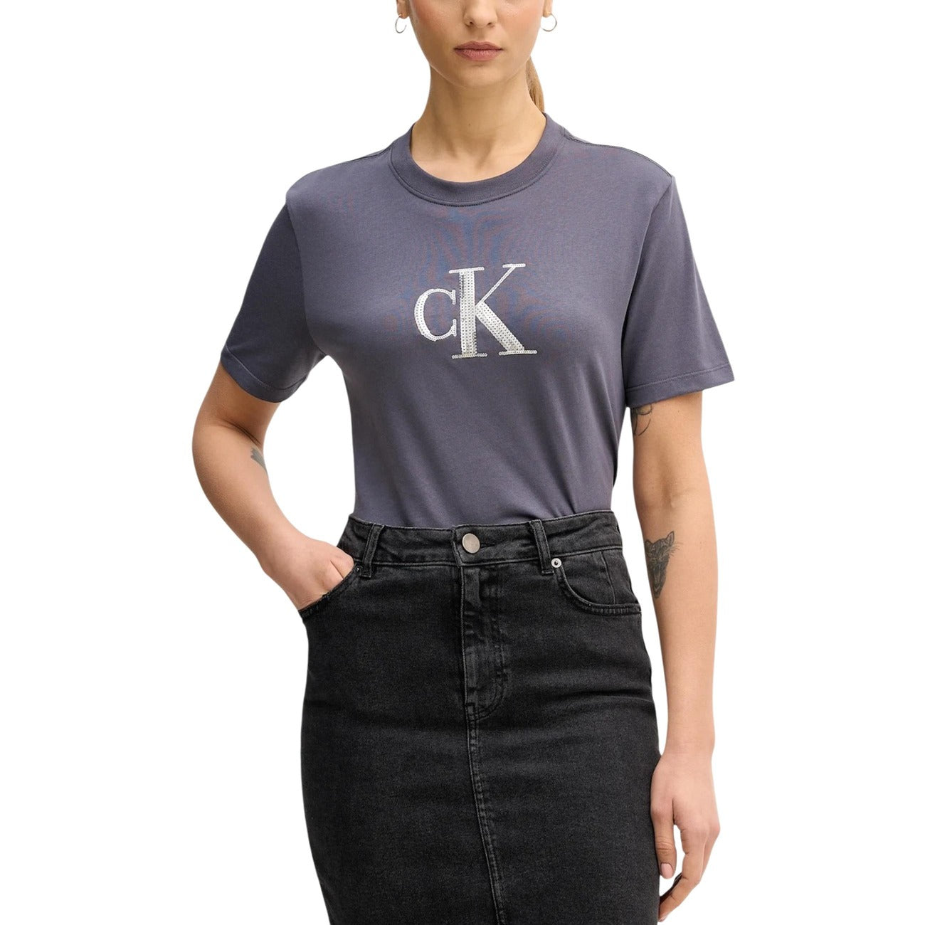 Дамска тениска Calvin Klein Jeans Women T-shirt LV044E215G Front View