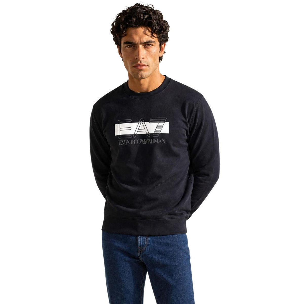 Мъжки суичър EA7 Emporio Armani Men Sweatshirt 7M002425 AF10377 UC001 Front View