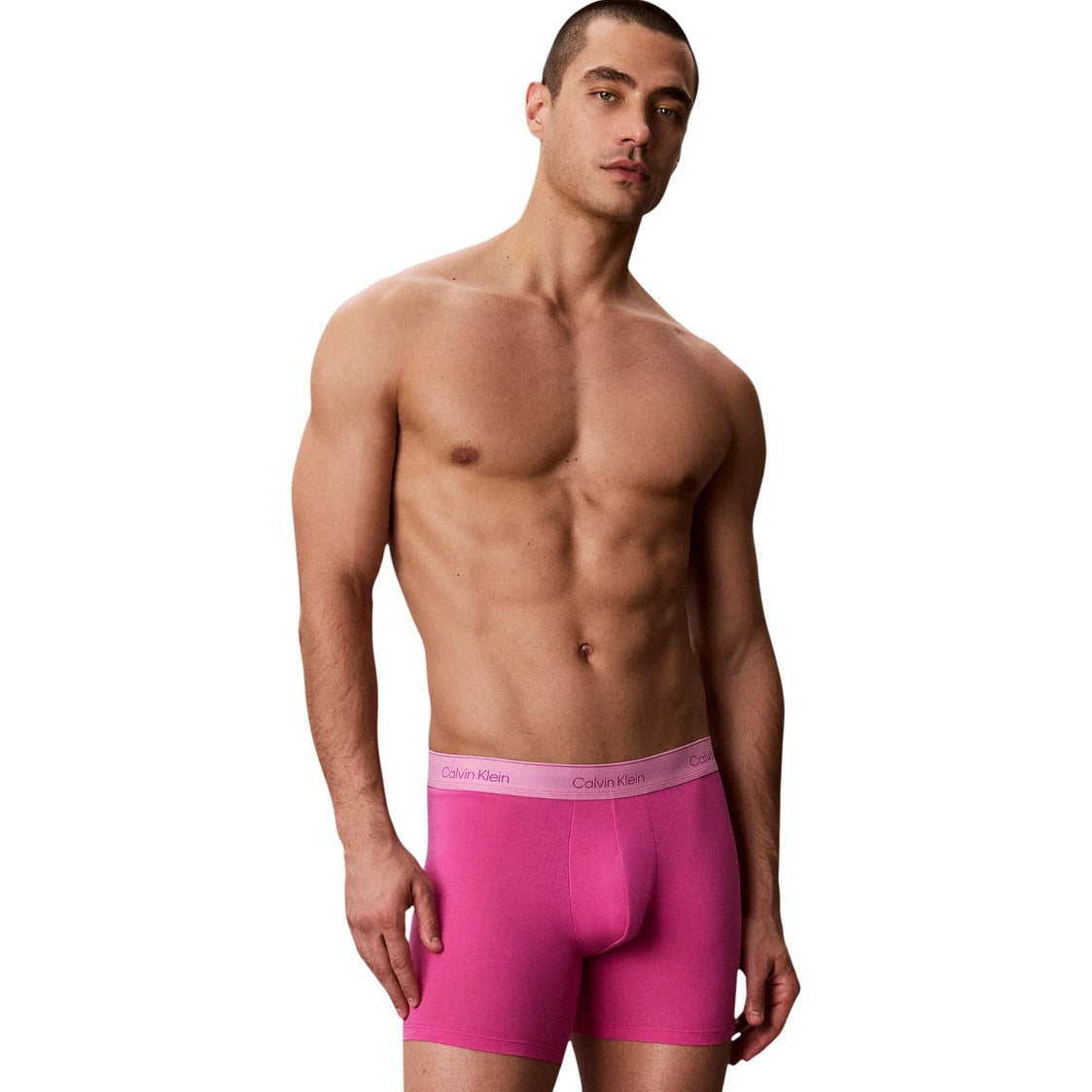 Мъжки боксерки Calvin Klein Men 5-pack Boxers LV00NB4551 4WI Model Front View