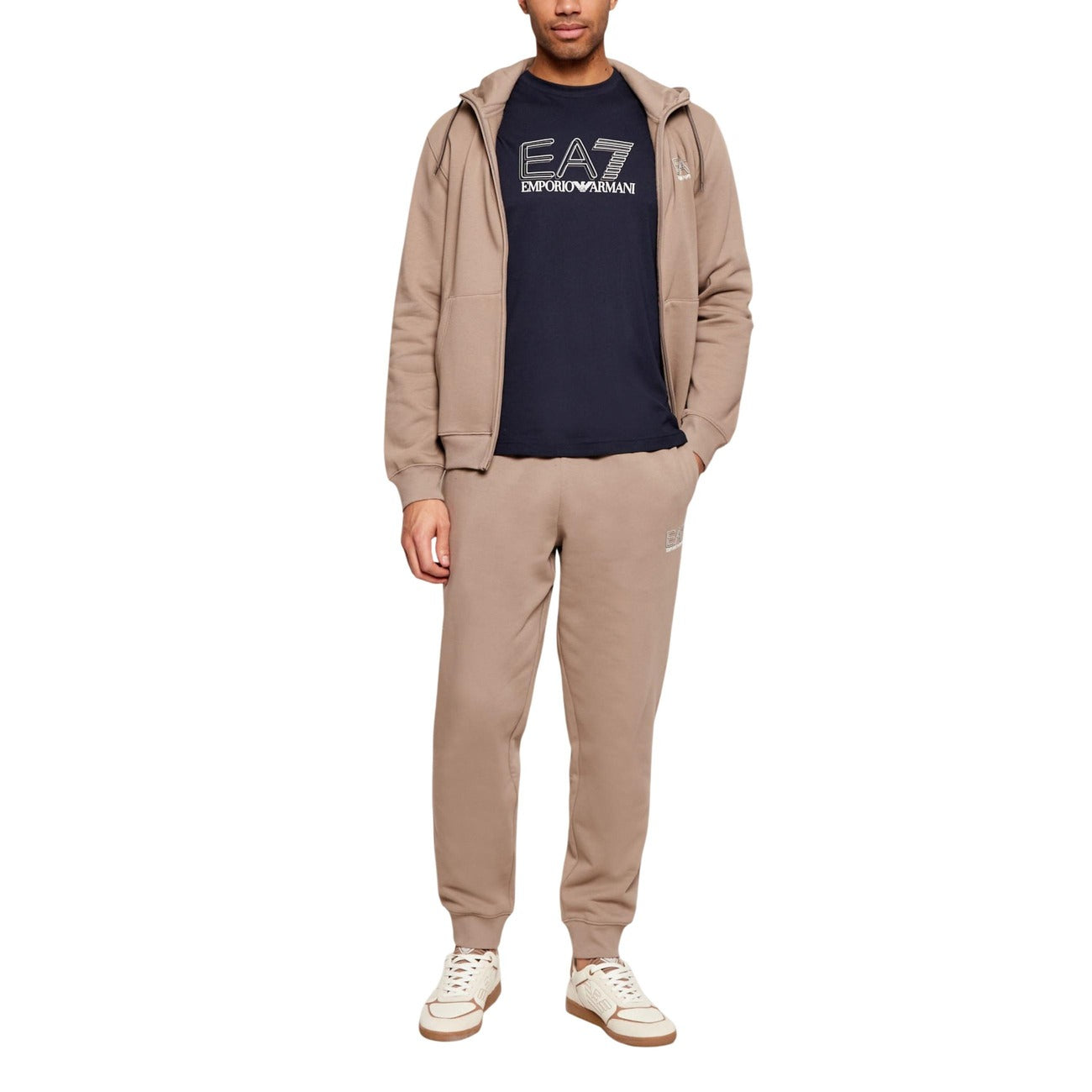 Мъжка тъмно синя тениска EA7 Emporio Armani Men T-shirt 7M001307 AF10375 UB102 Front View