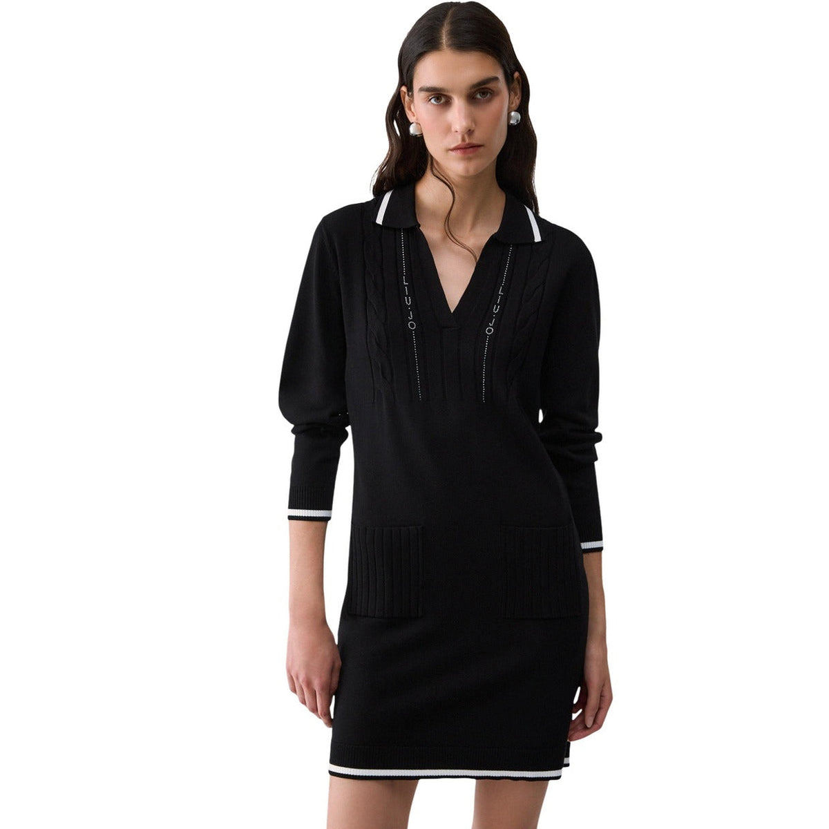 Дамска рокля Liu Jo Short Knit Dress TF6271MS63L A3521 Front View