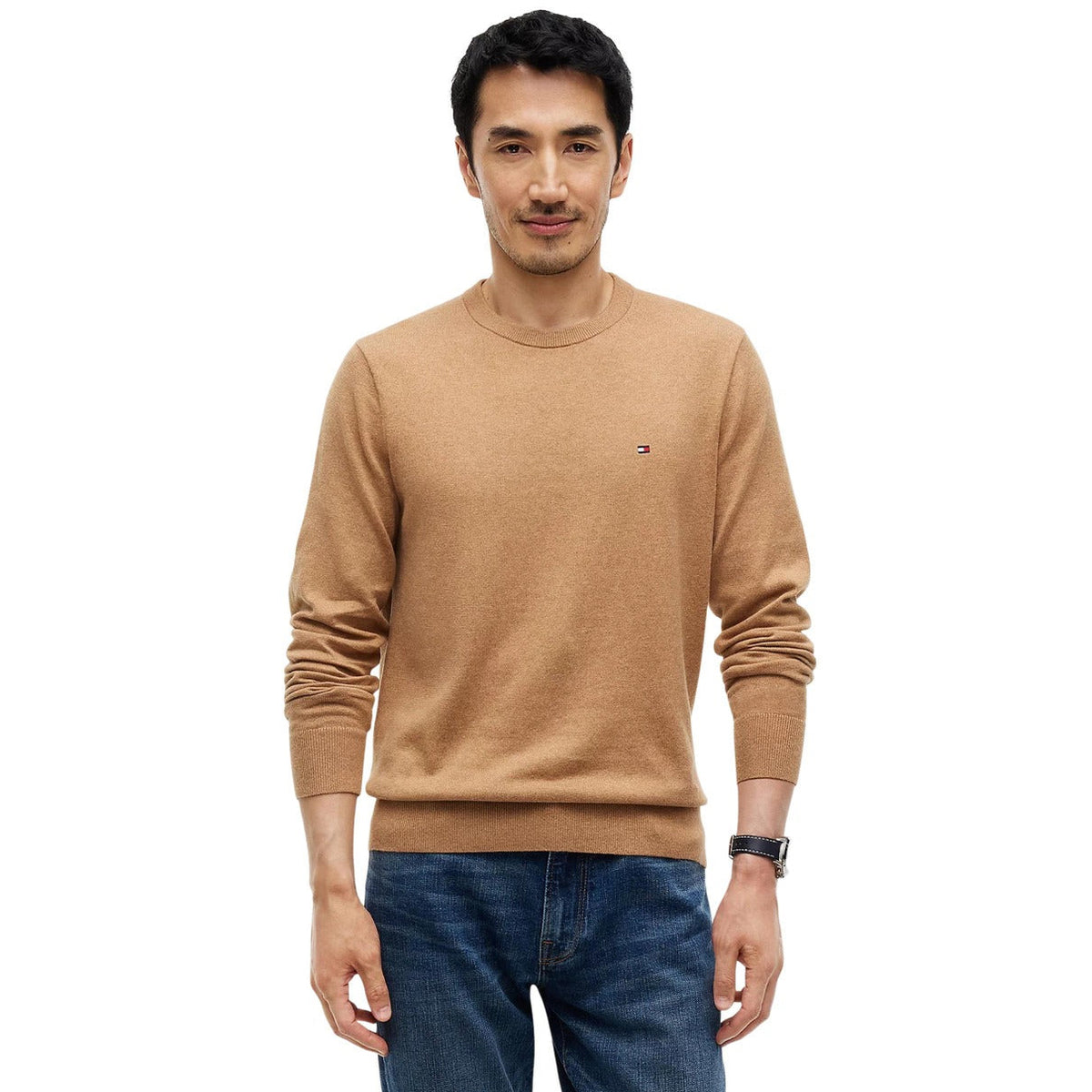 Мъжки пуловер Tommy Hilfiger Men Sweater MW0MW28046 A1L Front View