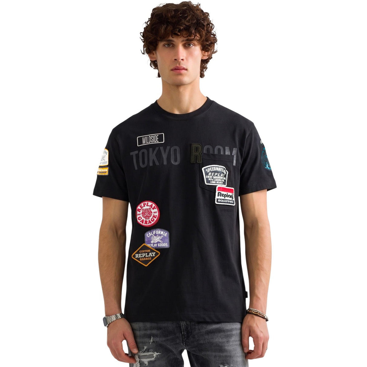 Мъжка тениска Replay Men T-shirt M13MA.000.7242KW-C098 Front View