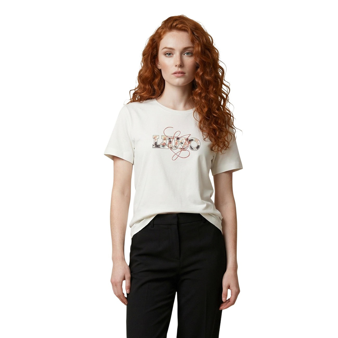 Дамска тениска Liu Jo Women T-shirt TA6163 JS003 Front View