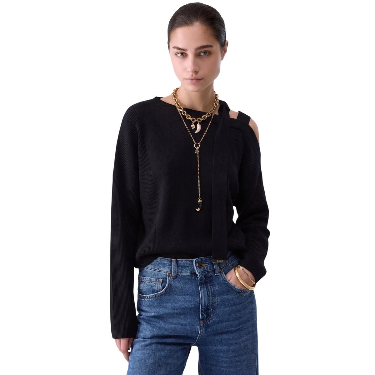 Дамски пуловер Liu Jo Women Sweater WF6396MS99E 22222 Front View
