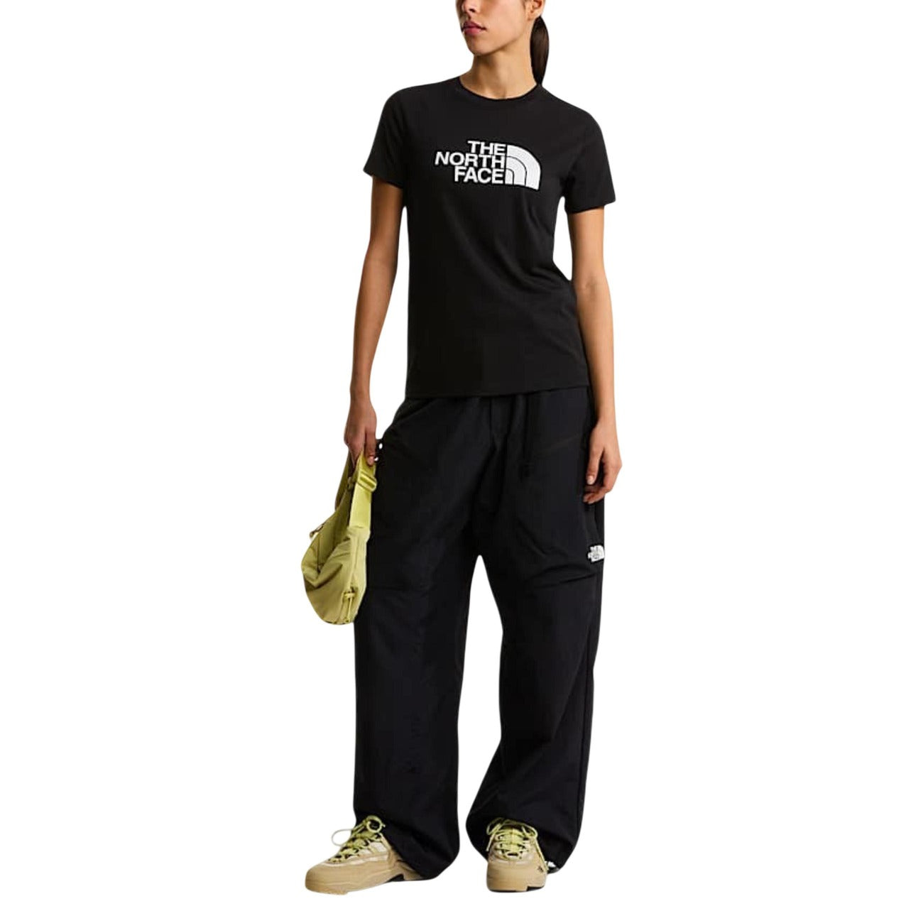 Дамска черна тениска The North Face Women T-shirt NF0A8FX6 Front View