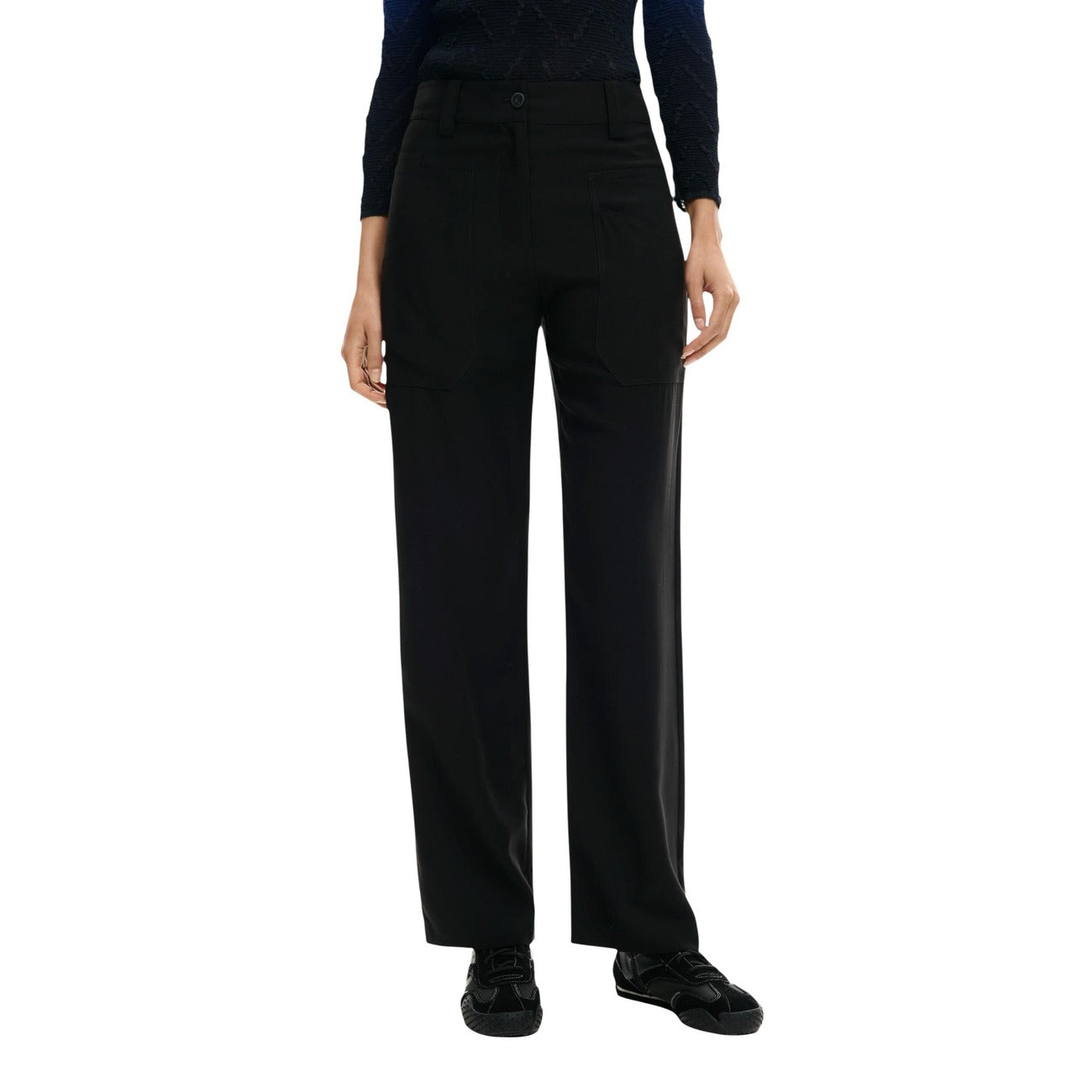 Дамски панталон Desigual Women Trousers 26SWPW07 2000 Front View