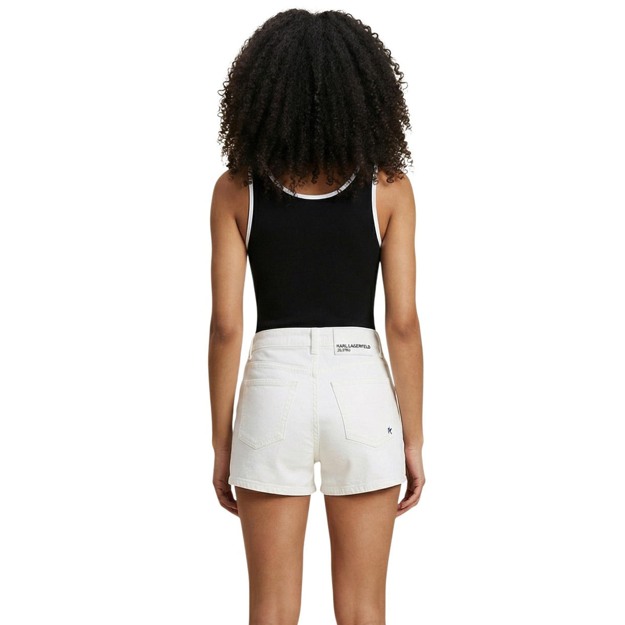 Дамско черно боди Karl Lagerfeld Jeans Women Bodysuit A2W17021 999 Back View