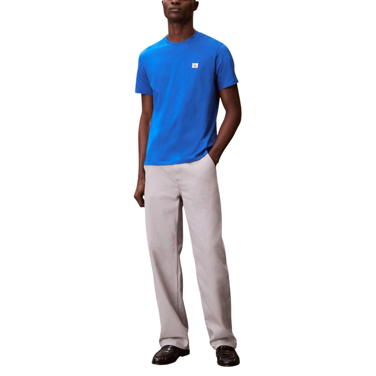 Мъжка синя тениска Calvin Klein Jeans Men T-shirt LV04RC272G Front View