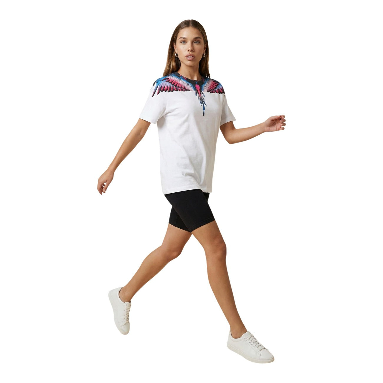 Дамска тениска County Of Milan Marcelo Burlon Women T-shirt 26ECM30102 Side View