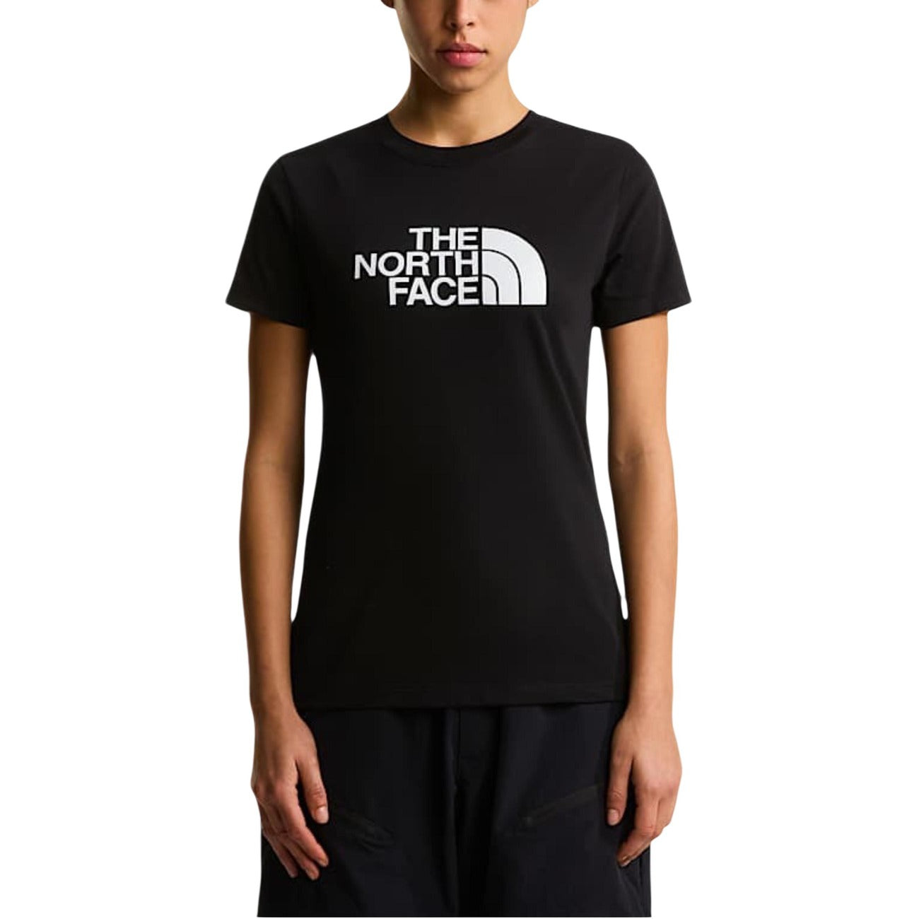 Дамска черна тениска The North Face Women T-shirt NF0A8FX6 Front View