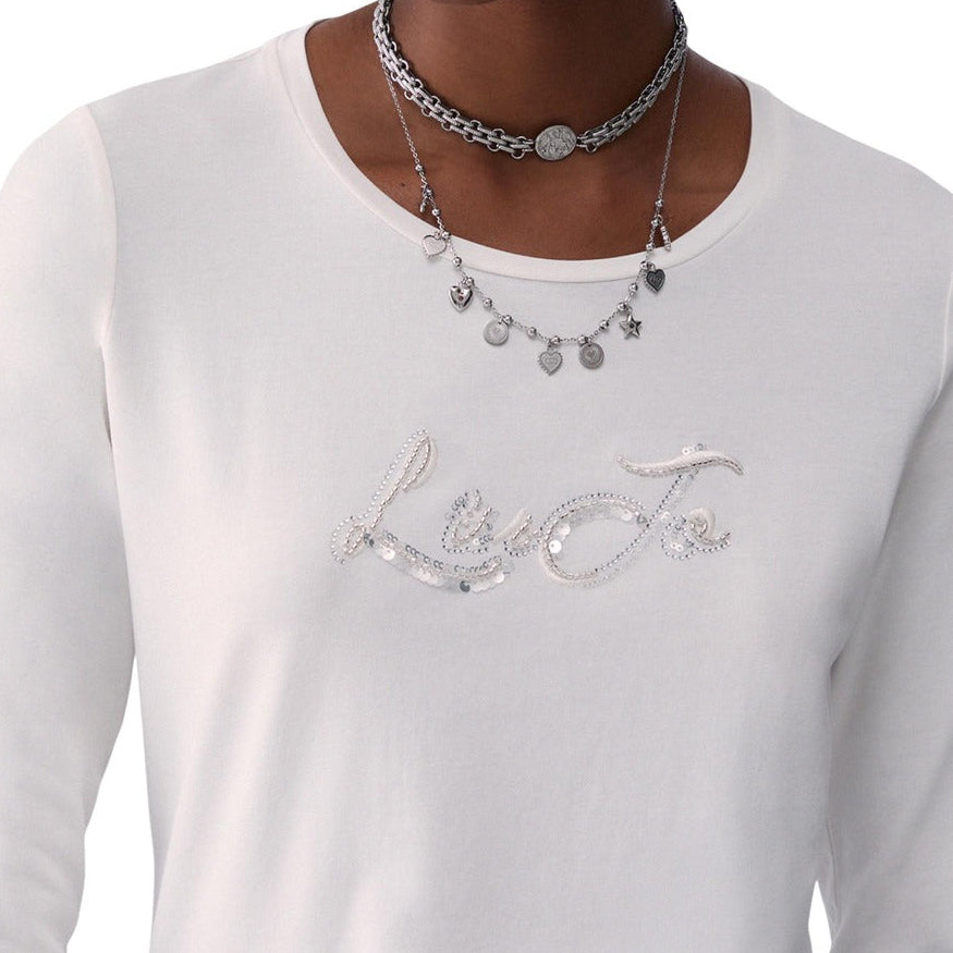 Дамска тениска Liu Jo women’s t-shirt TF6245JS003L 9291S Close-up