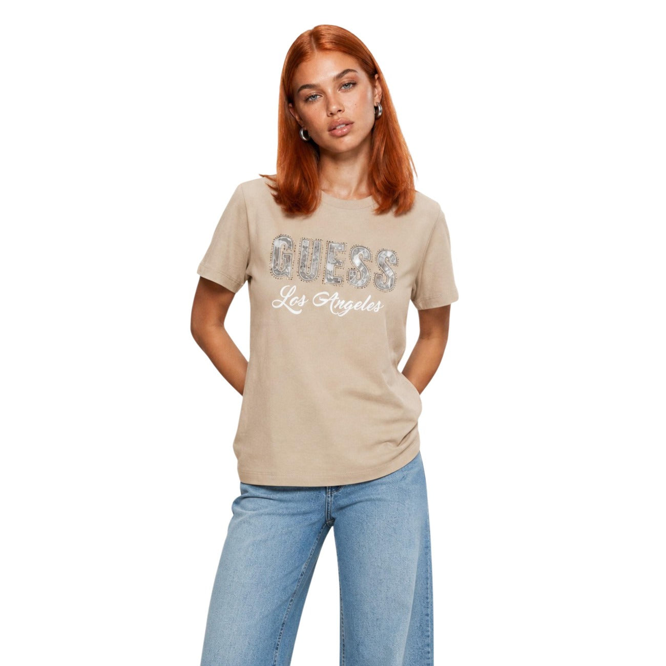 Дамска тениска Guess Women T-shirt W6YI30 K4349 Front View
