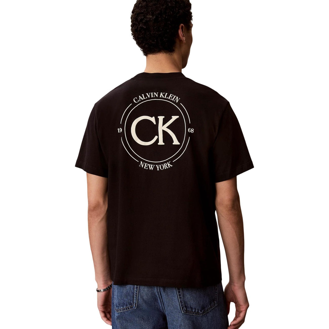 Мъжка тениска Calvin Klein Jeans Men T-shirt LV04RE825G UB1 Back View