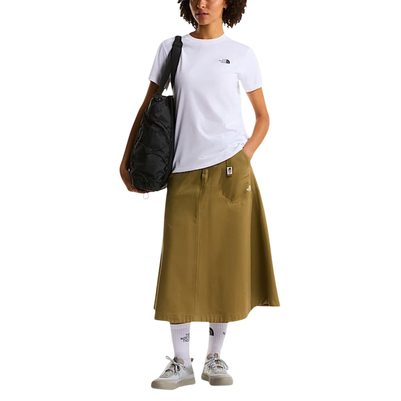 Дамска бяла тениска The North Face Women T-shirt NF0A8FX7 Front View