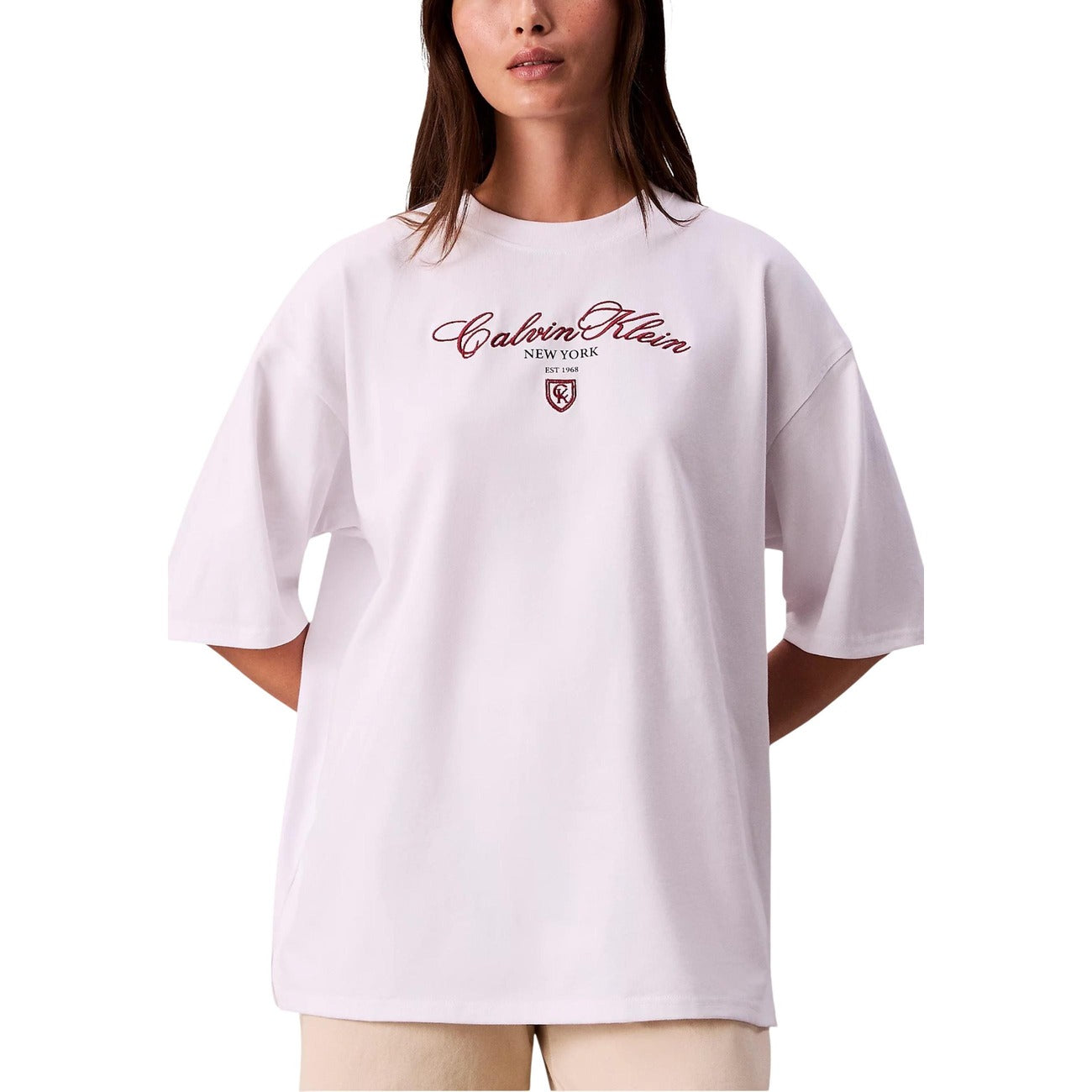 Дамска oversize тениска Calvin Klein Jeans Women T-shirt LV047E232G Front View