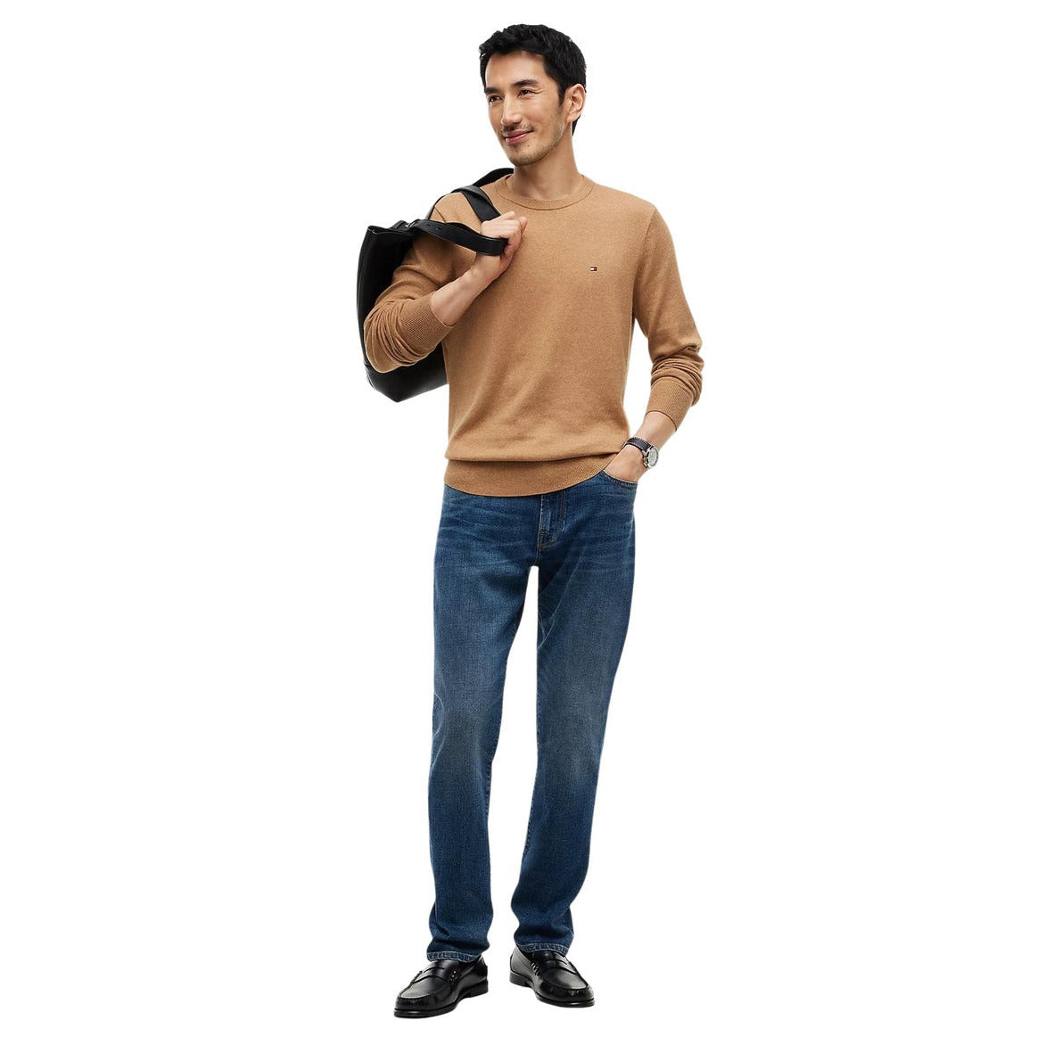 Мъжки пуловер Tommy Hilfiger Men Sweater MW0MW28046 A1L Front View