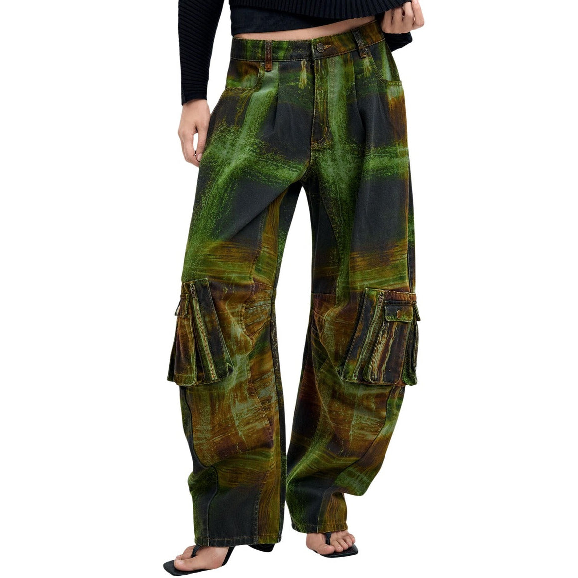 Дамски панталони Desigual women’s trousers 26WWPW04 4086 Model view