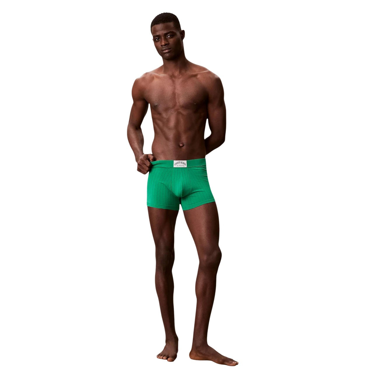 Мъжки зелени боксерки Calvin Klein Men Boxers LV00NB4504 QCP Front View