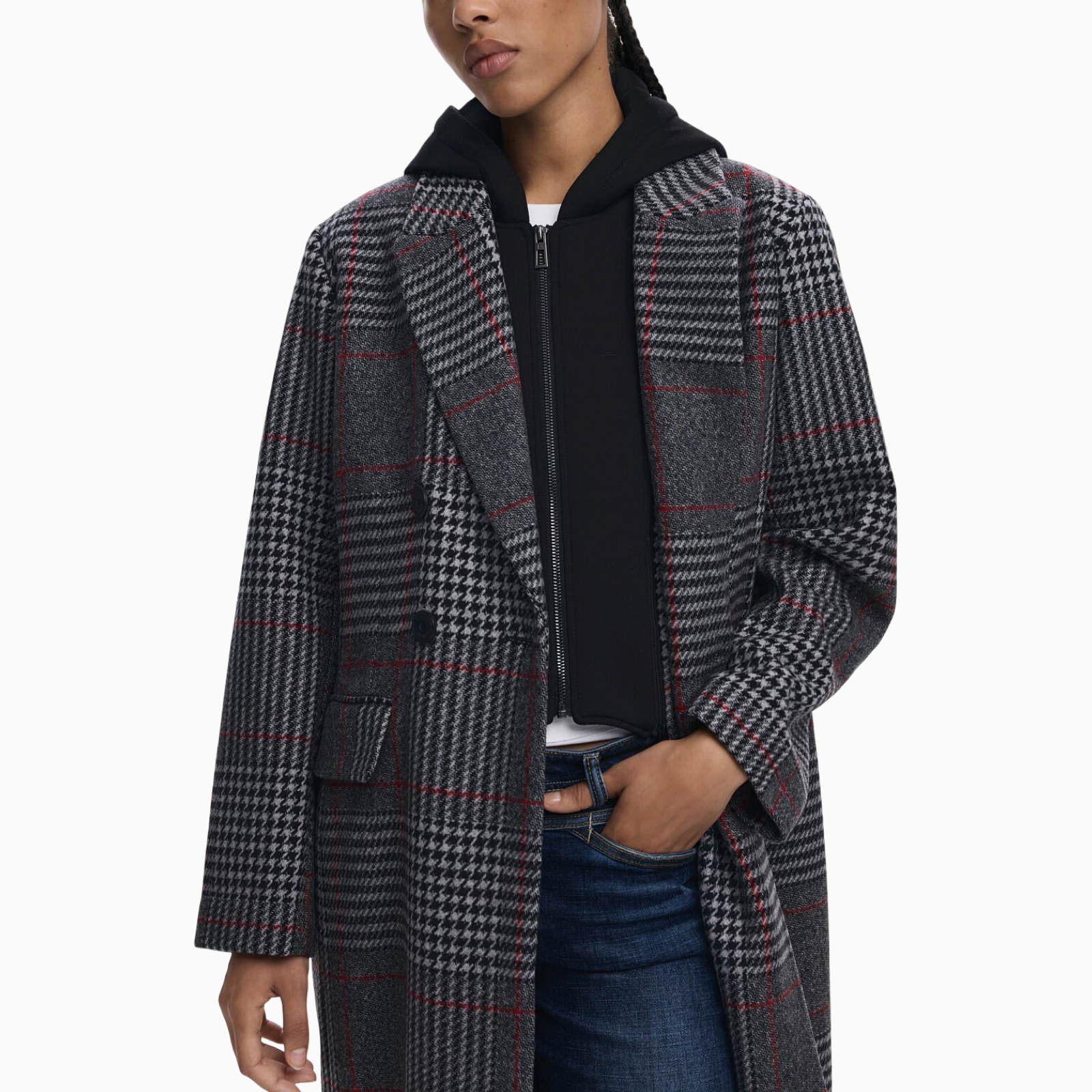 Дамско палто Desigual Women Coat 25WWEW1 Close-Up