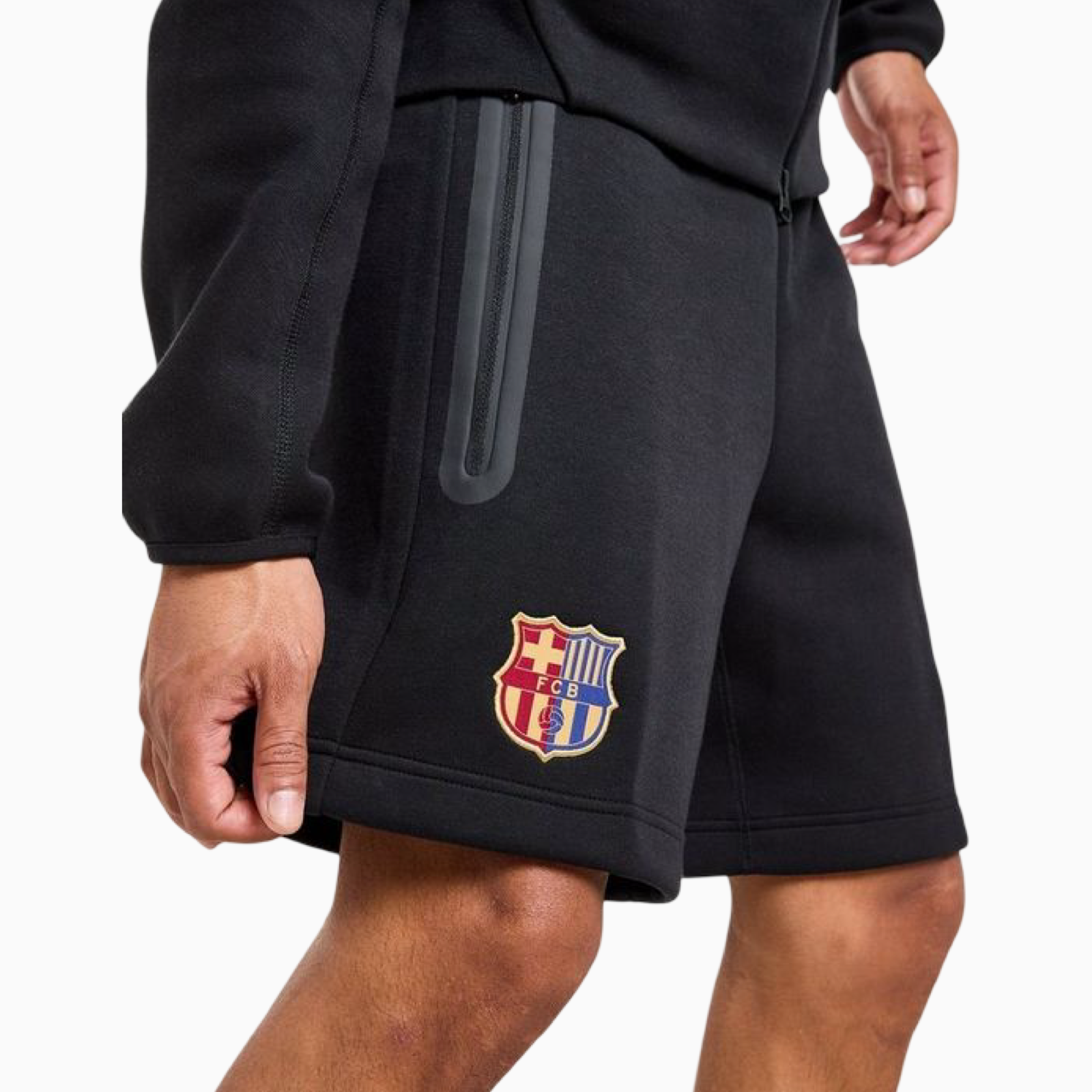 Мъжки къси панталони Nike F.C. Barcelona Tech Fleece Men Shorts FN8477-010 Side View