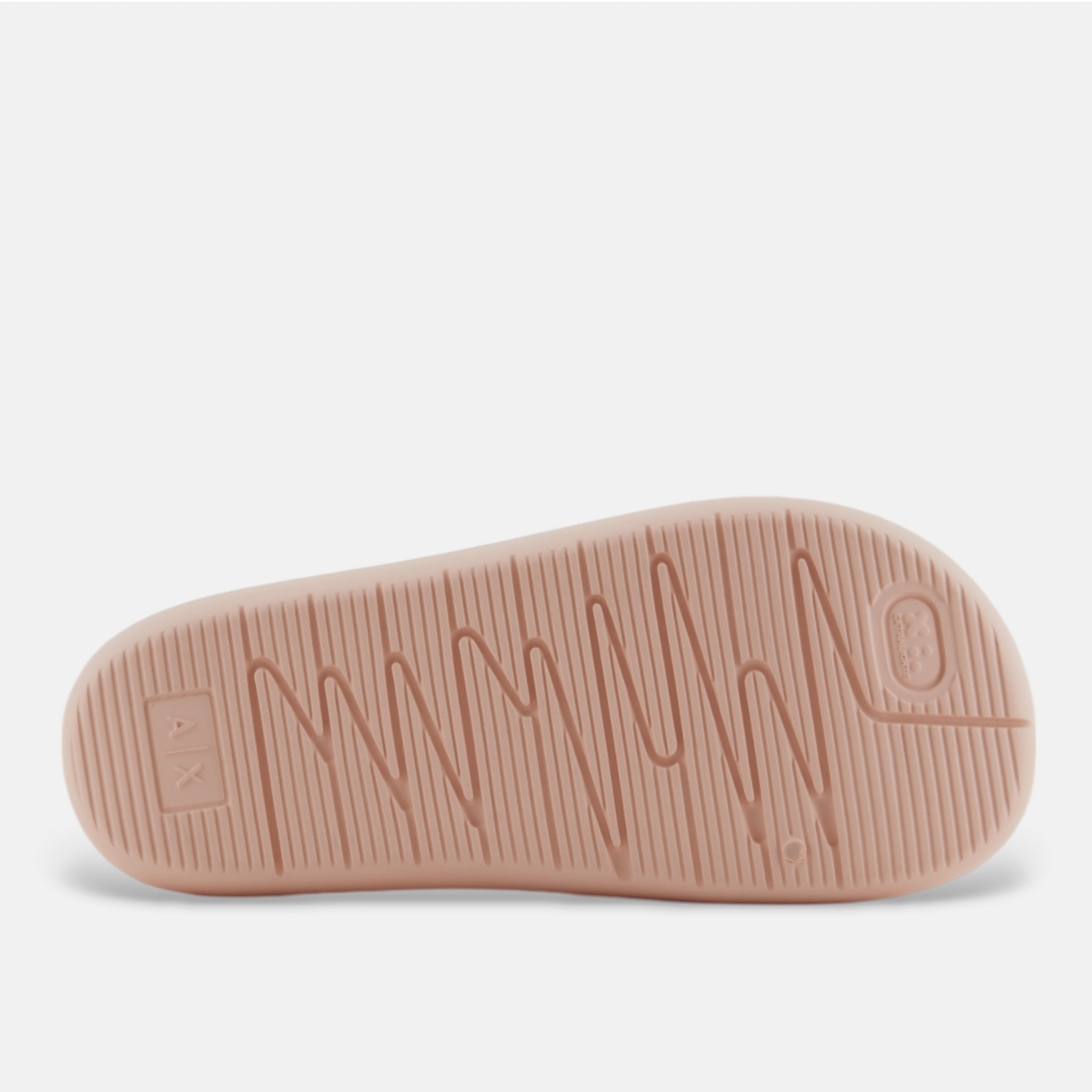 Дамски джапанки чехли в розово Women’s slippers Armani Exchange
XDP038 XV703 U619 Light rose + Off white Outsole view