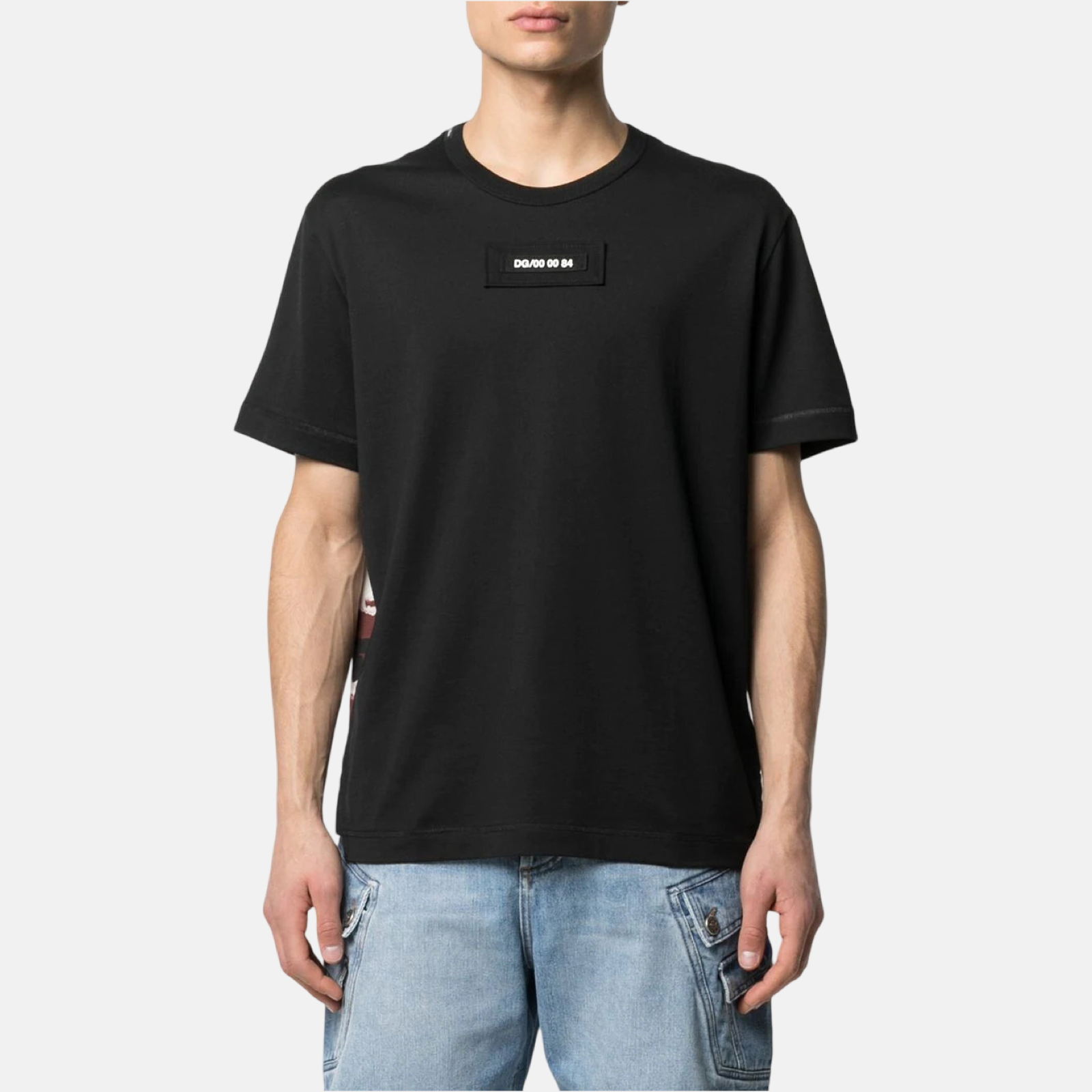 Мъжка тениска Dolce & Gabbana Black Camouflage Men T-shirt G8MW1Z G7YIV