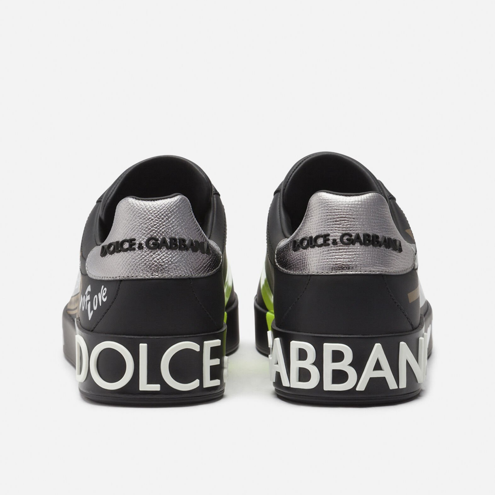 Dolce & Gabbana Portofino Milano Men Sneakers CS1570 AZ388 HNF57 Heel View